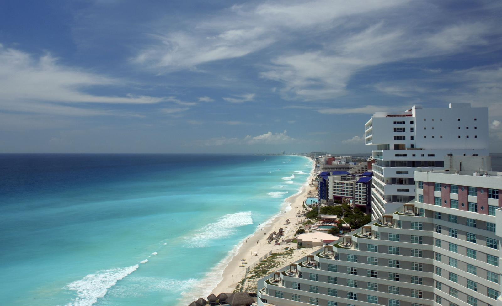 3279x2001 Hotels on the Beach in Cancun HD Wallpaper | Background Image