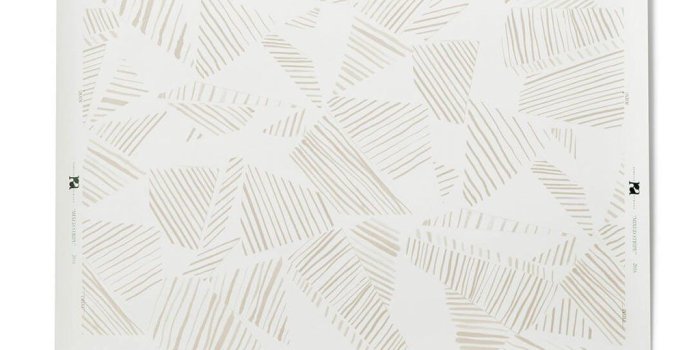 1024x1024 Mixed Stripe Wallpaper in Taupe