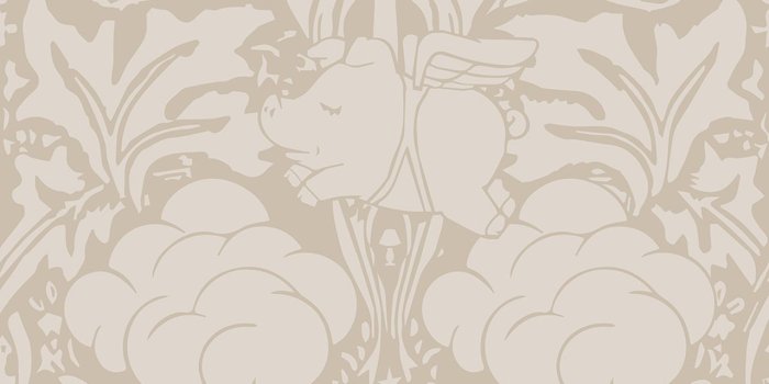 1280x1280 Morris Dream - Warm taupe Wallpaper