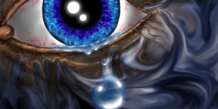 1024x768 Free download Teardrop sad eye crying tears wallpaper art [1024x768