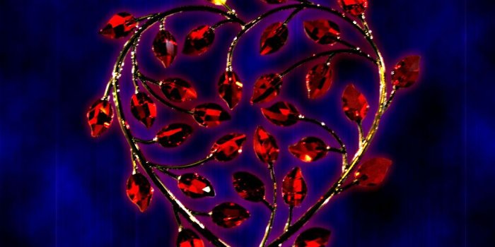 1024x768 Wallpaper: 'Hearts and Tears' - PhotoShop composition of a piece of