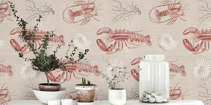 1350x1350 Lobster Taupe Wallpaper