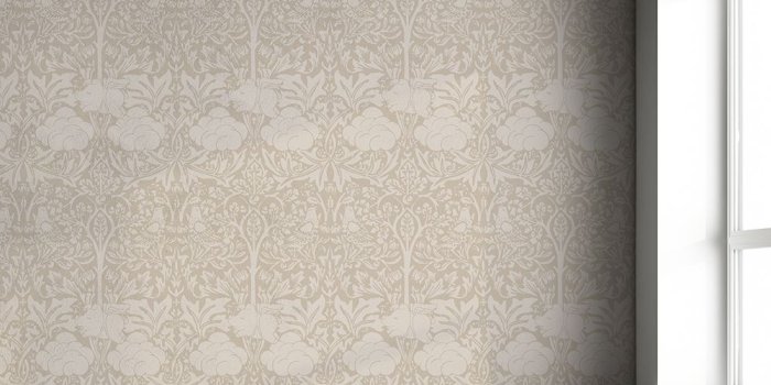 1000x1000 Shop Morris Dream - Warm Taupe Wallpaper on CROWDYHOUSE