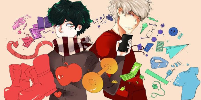 1128x709 BakuDeku Wallpapers