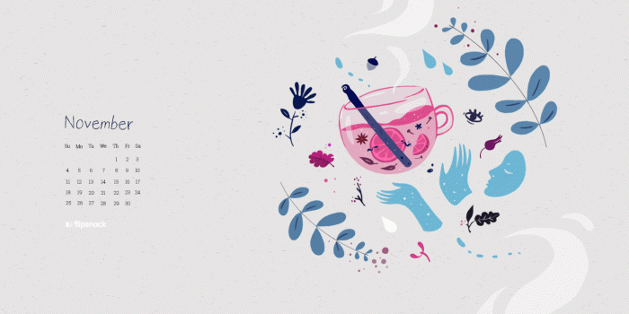 1366x768 Free November 2018 wallpaper calendars - Flipsnack Blog