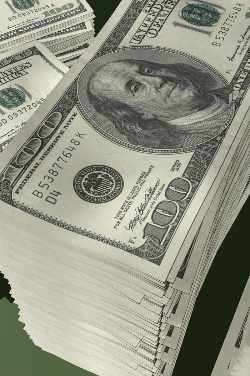 800x1200 Download wallpaper 800x1200 money, pack, stack, dollars iphone 4s/4