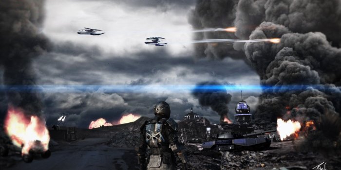 1920x1080 Planetside 2 Wallpaper ( Photo-manipulation , inspired by some other