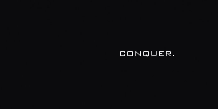 1366x768 Download 1366x768 Conquer, Word, Motivational Wallpapers for Laptop