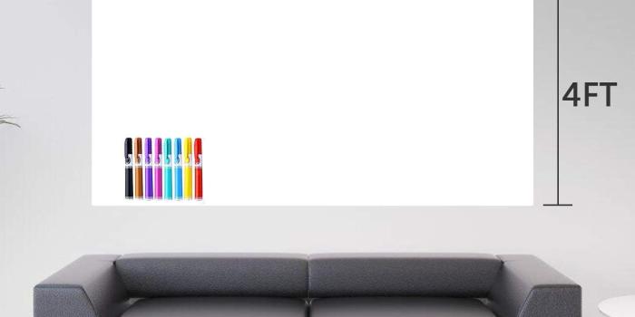 1300x1300 Dry Erase Paper, 4x6 ft Whiteboard Film, AFMAT Whiteboard Contact Paper,  Whiteboard Stickers for Wall, Table, Doors, Dry Erase Wall Decals, Adhesive 