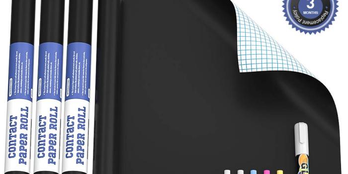 1001x1001 Nicpro 4-Pack Self Adhesive Chalkboard Contact Paper Black Total 17.7