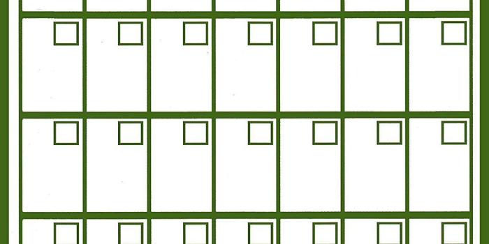 1159x1500 Magnetic Dry Erase Calendar - Monthly Planner/Locker Wallpaper - (Full  Sheet Magnetic) (Green)