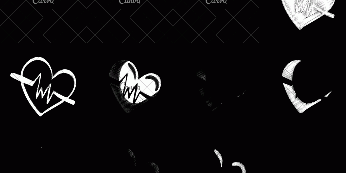 3200x2400 Medical Cardiology Heartbeat Sketch - Icons by Canva