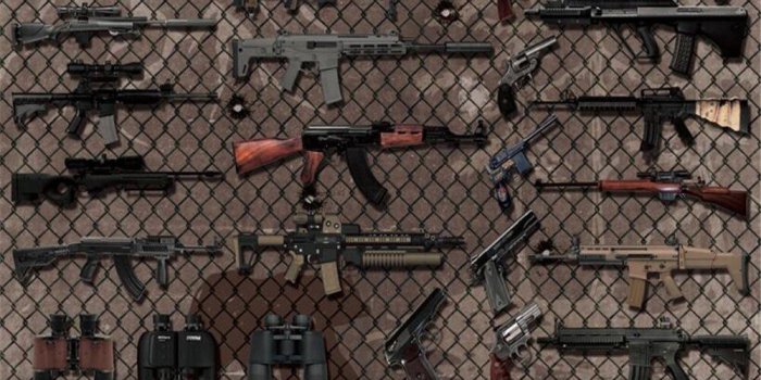 1000x800 beibehang papel de parede 3d mural Custom Fashion Photo Mural Various  Weapon Guns Wallpaper Wall Design wallpaper for walls 3 d