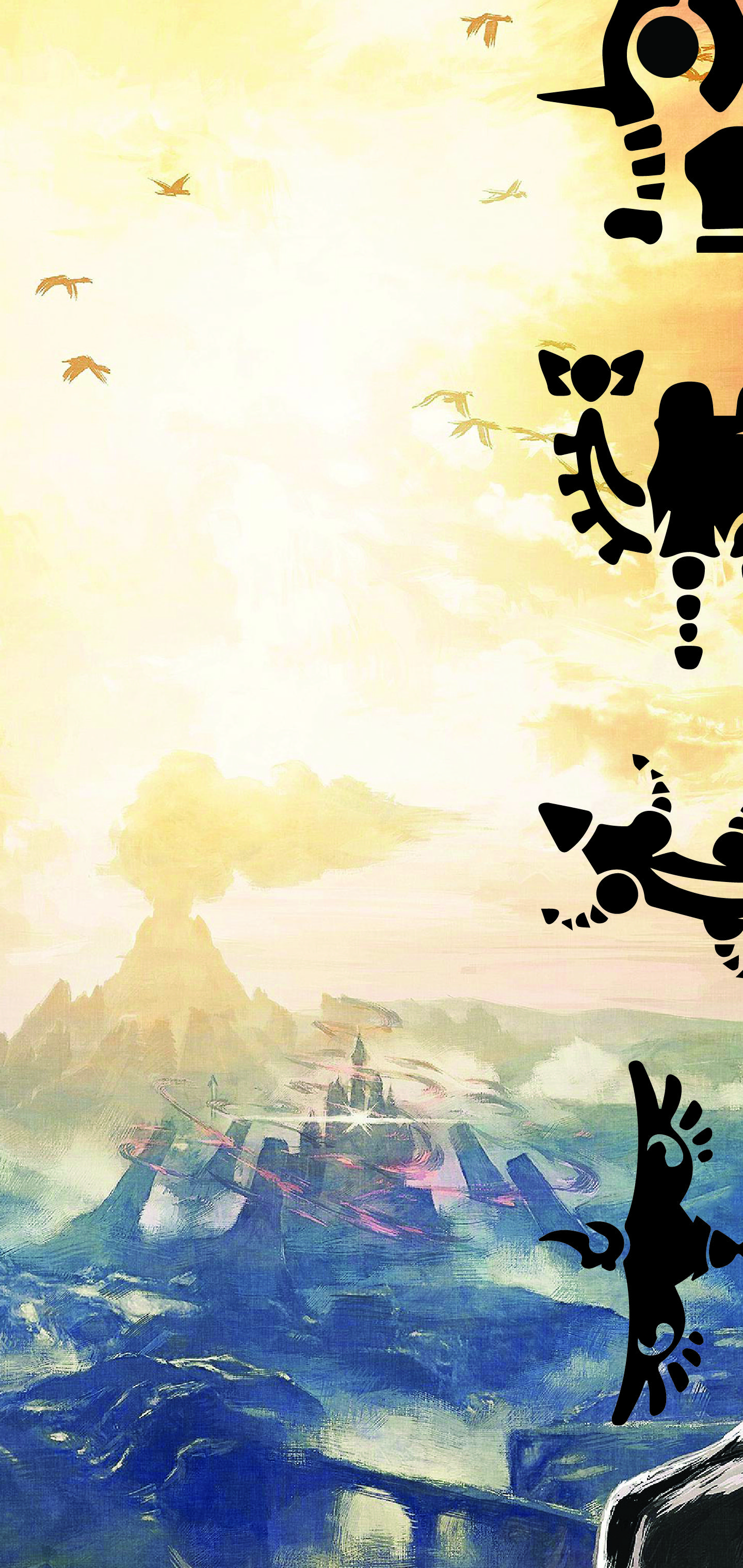 1440x3040 Threw together this wallpaper to hide the camera of the new S10