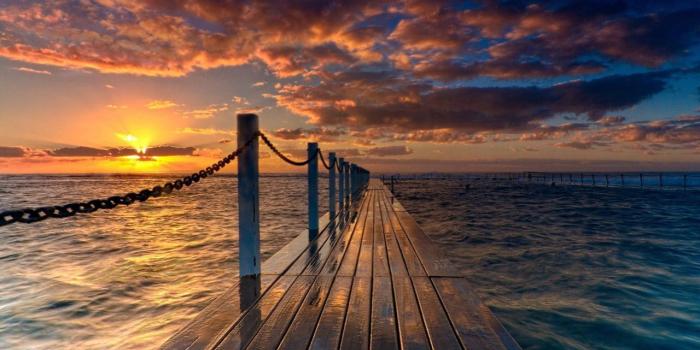1280x800 Best free HD wallpapers — Wooden sea pier HD Desktop Wallpaper