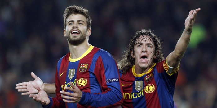 3500x2259 Gerard Pique and Puyol Wallpaper - Football HD Wallpapers