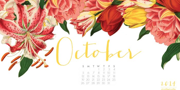 1980x1080 Free October Wallpaper Calendar - Download now