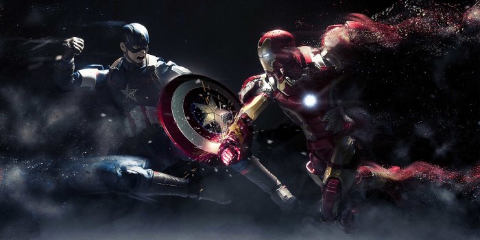 2560x1440 Captain America vs. Iron Man HD Wallpaper | Background Image