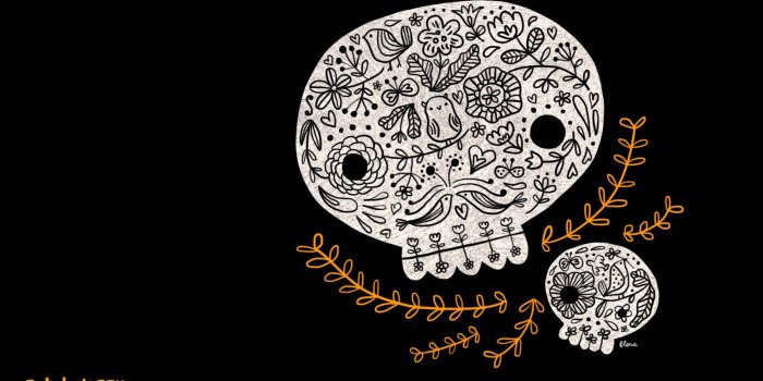 1600x1200 Happy Doodle Land: October Wallpaper