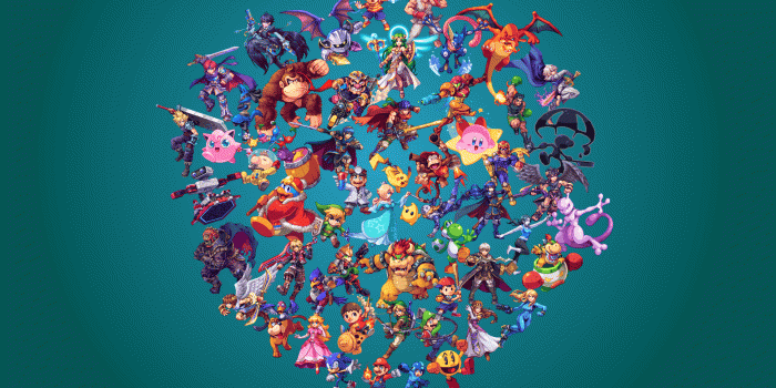 1920x1080 Sm4sh Pixel Art Wallpaper [1920x1080] : smashbros