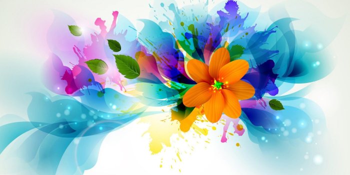 2880x1800 Beautiful Flowers Art Wallpaper - Abstract Colorful (#132667) - HD