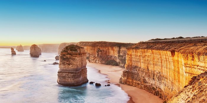 1449x1000 Photo wallpapers Cliff At Sunset In Australia | Shop online