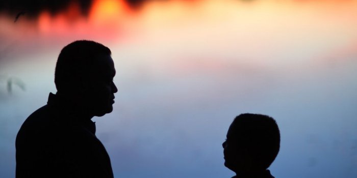 1066x1600 Father and Son Silhouette