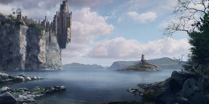1920x1080 Castle on the cliff wallpaper - Fantasy wallpapers - #10840