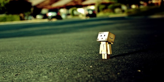 1920x1080 Download wallpaper 1920x1080 danboard, box, man, alone, grass full