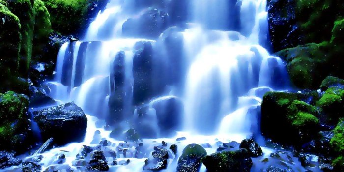1024x768 3d waterfall wallpaper | 3d waterfall wallpaper