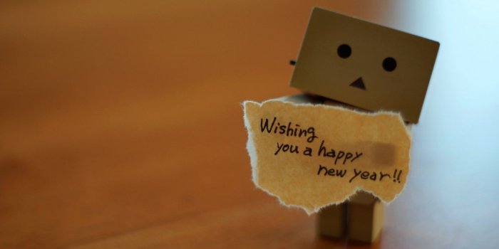 1332x850 Wallpaper mood, holiday, box, man, wish, happy new year to all