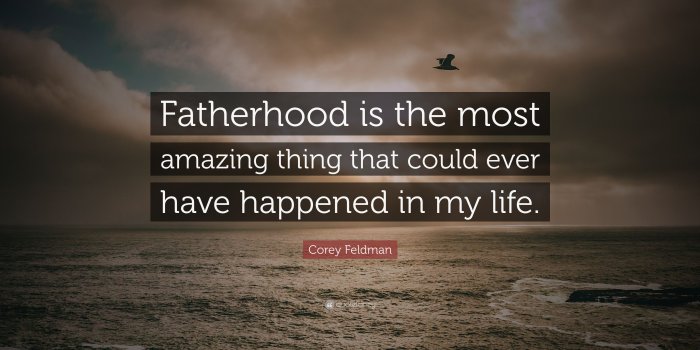 3840x2160 Corey Feldman Quote: “Fatherhood is the most amazing thing that