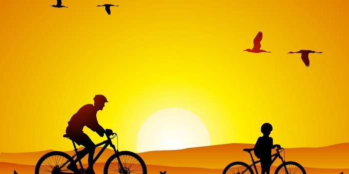 2560x1600 bicycle father with son wallpaper | Bicycle | Happy fathers day