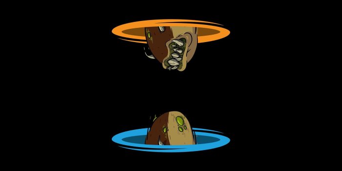 1920x1080 Brown monster character, Portal (game), Team Fortress 2, crossover