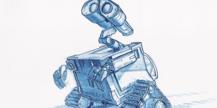 1280x1024 Drawing of Wall-E widescreen wallpaper