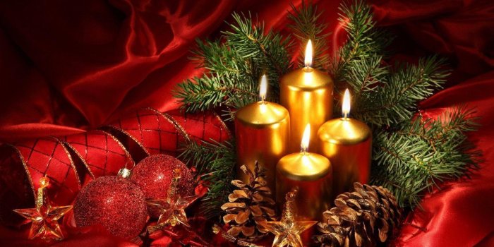 1366x768 Christmas Candle Wallpapers