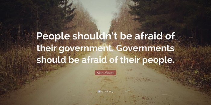 3840x2160 Alan Moore Quote: “People shouldn't be afraid of their government