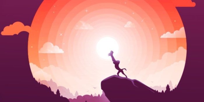 748x1330 material style, Minimalism, The Lion King HD Wallpapers / Desktop