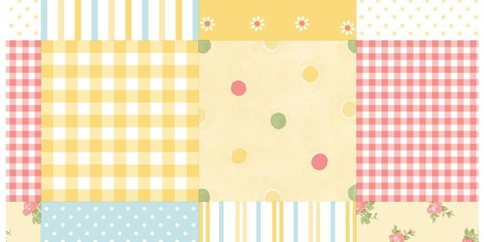 1000x1000 Honey Patchwork Wallpaper Sample