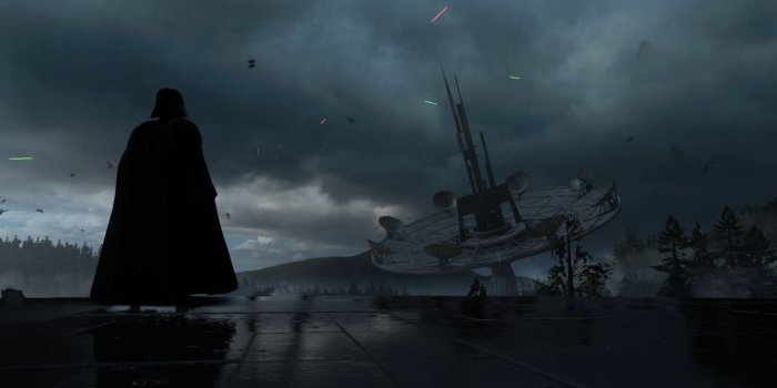 1280x720 Darth Vader Endor Rain Wallpaper Dreamscene