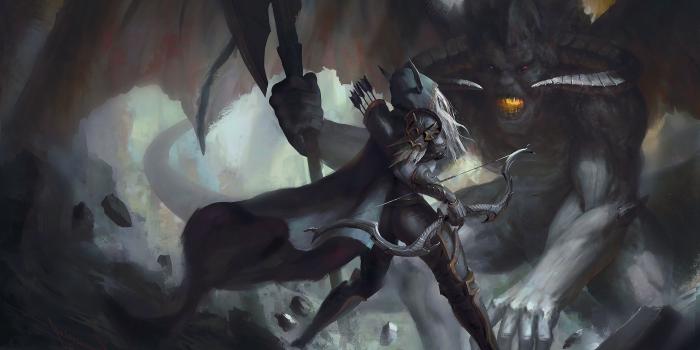 2560x1440 Download wallpaper 2560x1440 sylvanas windrunner, warcraft 3, reign