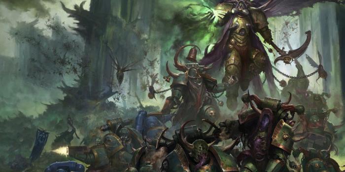 1332x850 Wallpaper demon, chaos, war, space marines, battle, Ultramarines