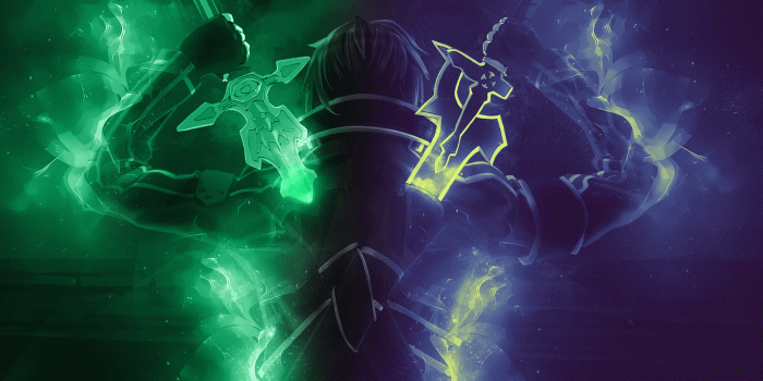 1920x1080 Image] Made a Kirito wallpaper and thought I'd post it here