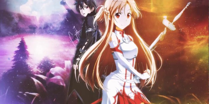1280x720 Anime Wallpaper ( Sword Art Online , Kirito , Asuna )