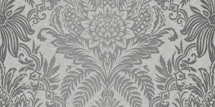 1500x1500 Crown M1067 Signature Grey Damask Wallpaper, - - Amazon.com