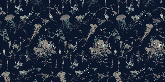 1080x1080 Jellyfish Wallpaper Navy