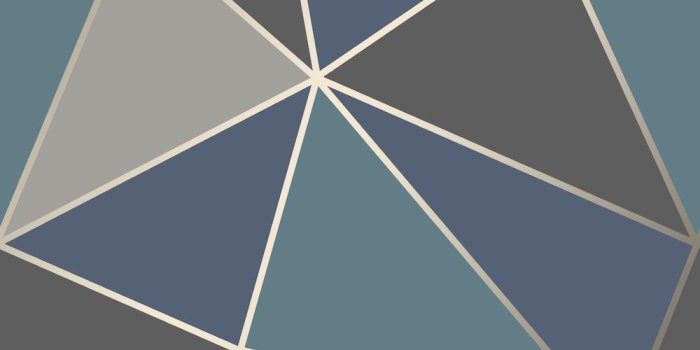 1000x1000 FD42001 Fine Decor Apex Geo Aqua Navy Geometric Design Wallpaper