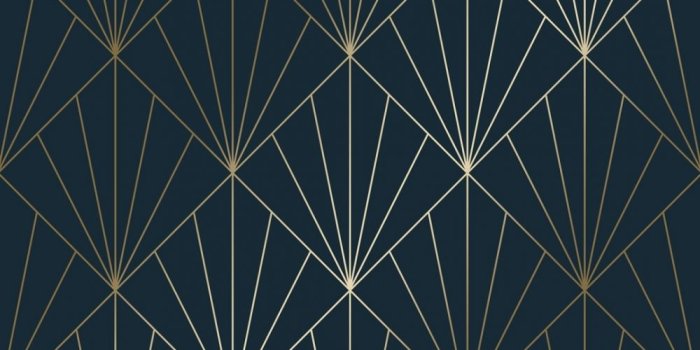 1000x1000 Betty Metallic Wallpaper Navy Gold