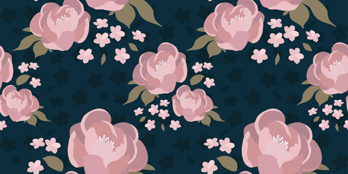 1080x1080 Brooklyn Navy Floral Wallpaper