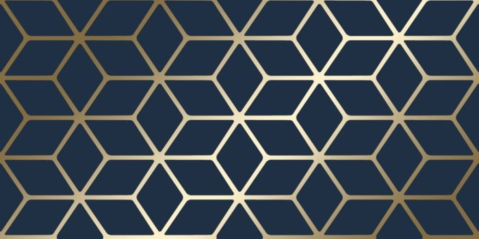 1000x1000 Cubic Shimmer Metallic Wallpaper Navy Blue Gold